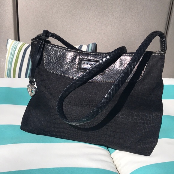 Brighton Handbags - GUC Brighton Reversible Fabric Bag